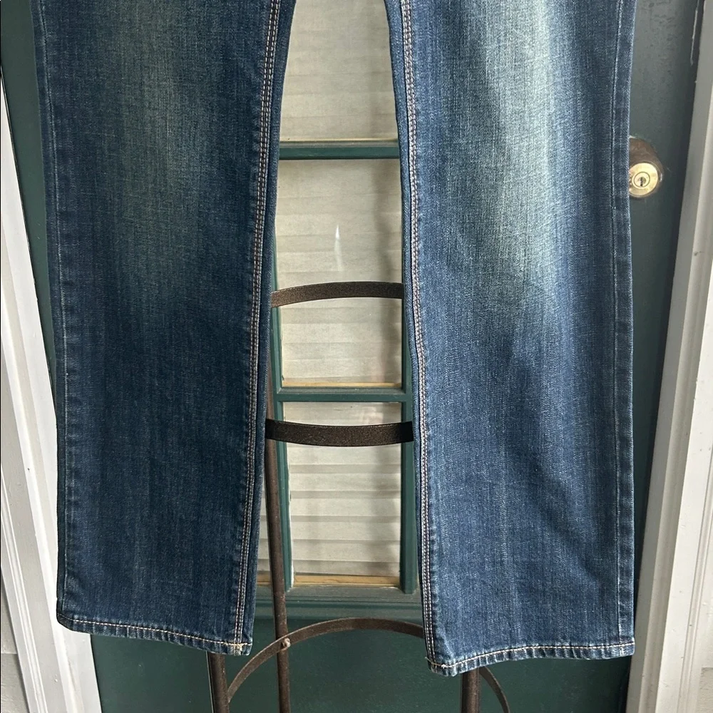 Express Women’s Boot Cut Jeans in Dark Blue Wash